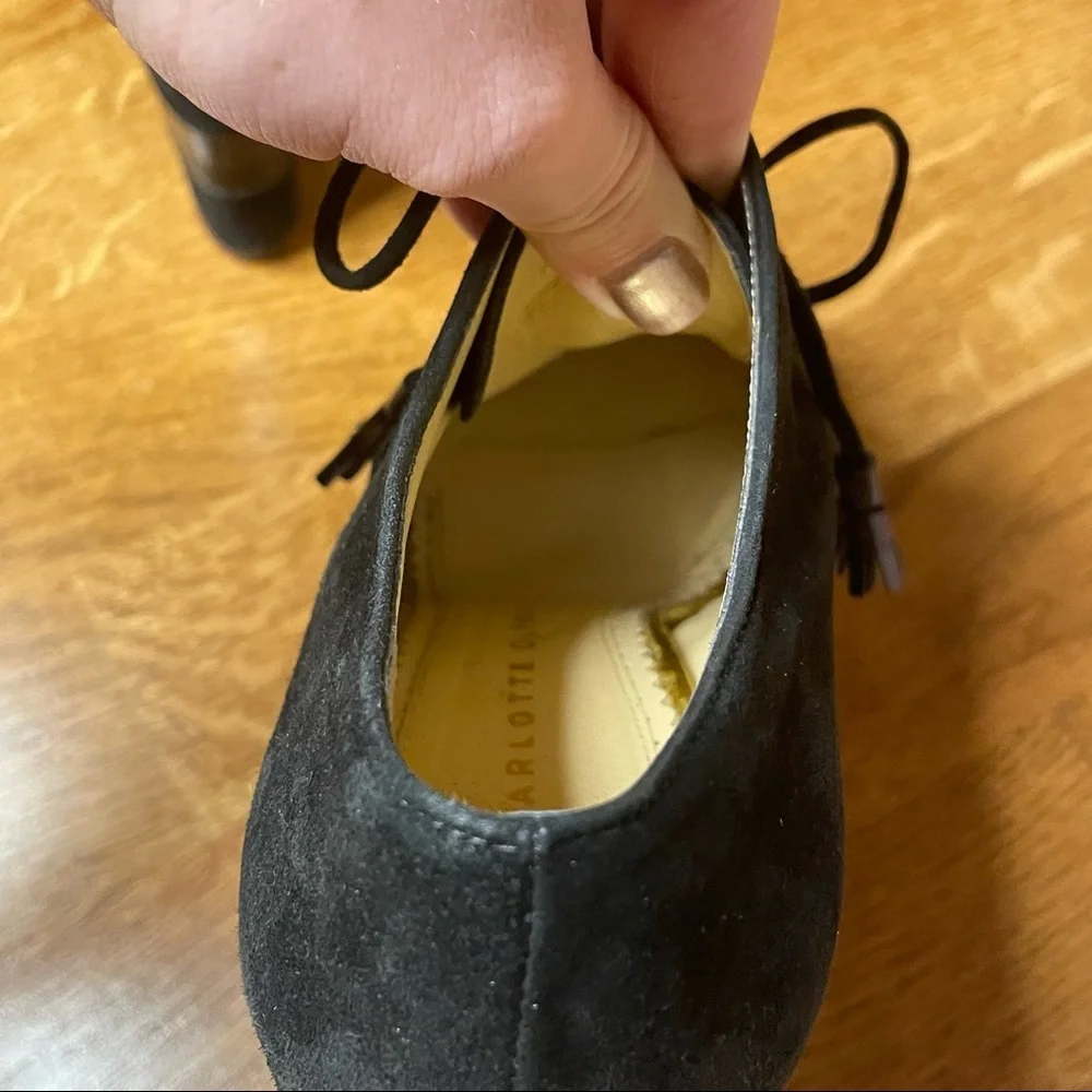 Charlotte Olympia Dark Academia Wednesday Adams Martha Wedge Oxfords